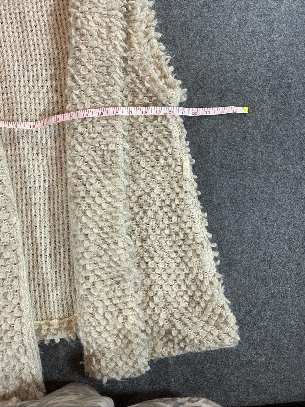 Free People White Textured Loop Knit Open Vest - Picture 4 of 8